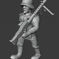 Lính bộ binh Đức Thế chiến II (World War Two German Infantry) 28mm - Thumbnail 2