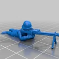 Lính bộ binh Đức Thế chiến II (World War Two German Infantry) 28mm - Thumbnail 21