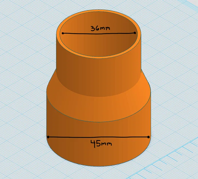 Adapter Ống Hút Bụi Rigid sang Ryobi Sander (45mm sang 36mm) - Image 3