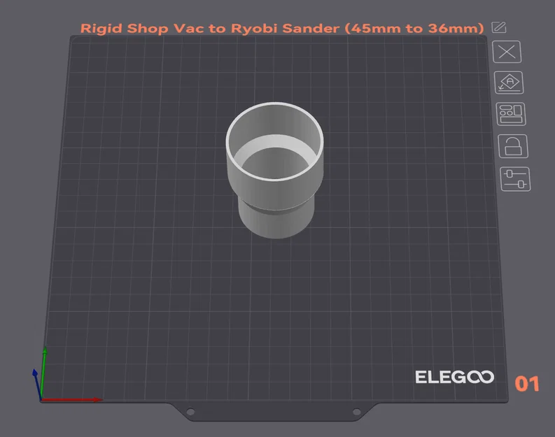 Adapter Ống Hút Bụi Rigid sang Ryobi Sander (45mm sang 36mm) - Image 4