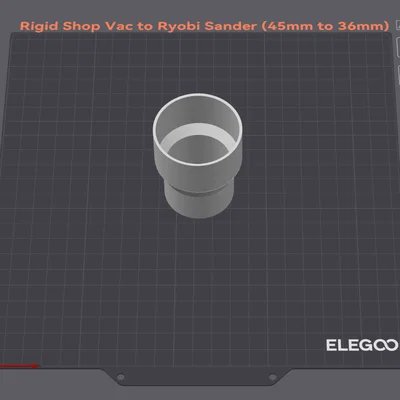 Adapter Ống Hút Bụi Rigid sang Ryobi Sander (45mm sang 36mm)