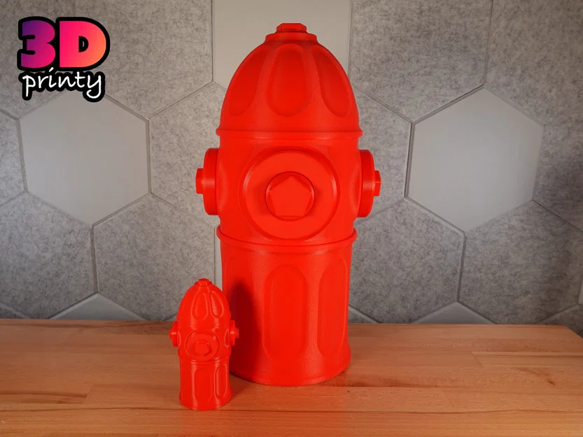Hộp chứa Trụ Cứu Hỏa Cỡ Lớn Nắp Vặn Ren (Giant Screw Top Fire Hydrant Container) - Image 1
