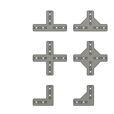 Khớp nối nhôm định hình 2020 Extrusion Connections