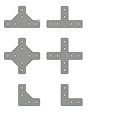 Khớp nối nhôm định hình 2020 Extrusion Connections