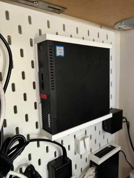 Bộ gá Lenovo Tiny cho pegboard IKEA Skadis (Ikea Skadis Lenovo Tiny Mount) - Image 1