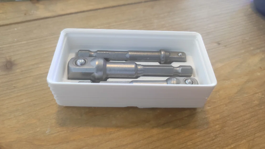 Khay đựng đầu chuyển đổi máy khoan chuẩn Gridfinity 1x2 - Image 1