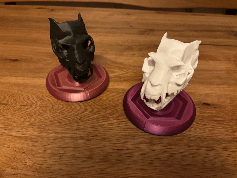 Đầu Lâu Người Sói Kèm Chân Đế (Werewolve Skull with Stand) - Image 2