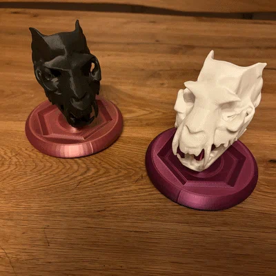 Đầu Lâu Người Sói Kèm Chân Đế (Werewolve Skull with Stand)