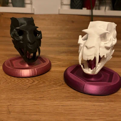 Đầu Lâu Người Sói Kèm Chân Đế (Werewolve Skull with Stand)