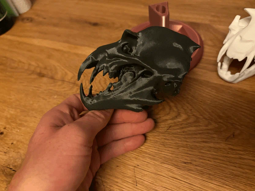 Đầu Lâu Người Sói Kèm Chân Đế (Werewolve Skull with Stand) - Image 4