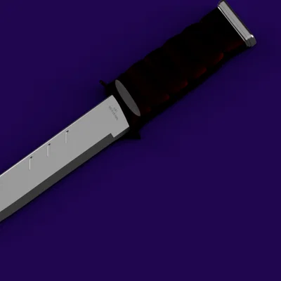 Mô hình dao chiến thuật Dummy Knife in 3D đẹp mắt