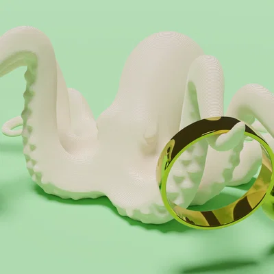 Bạch tuộc giữ nhẫn (Octopus ring holder)