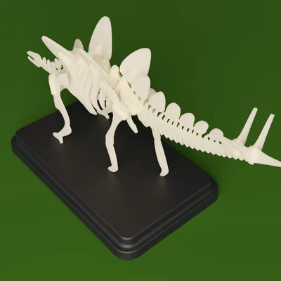 Bộ Kit Card Xương Stegosaurus (Stegosaurus Skeleton Kit Card)