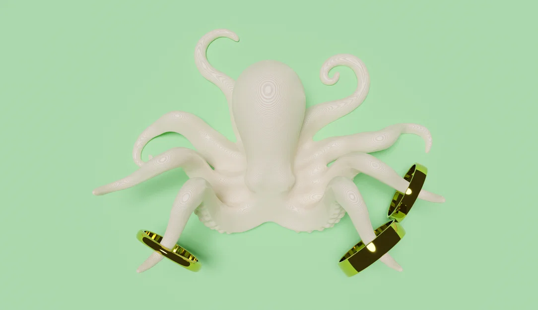 Bạch tuộc giữ nhẫn (Octopus ring holder) - Image 4