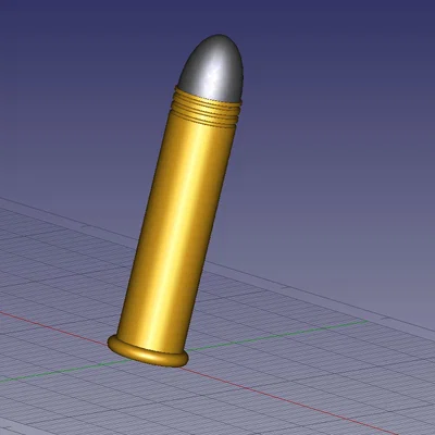 Mô hình viên đạn 22LR chuẩn kỹ thuật dùng cho in 3D