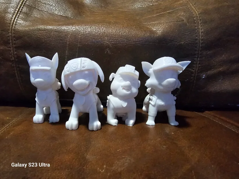 Mô hình 3D nhân vật Paw Patrol: Marshall, Chase, Skye đáng yêu - Image 1