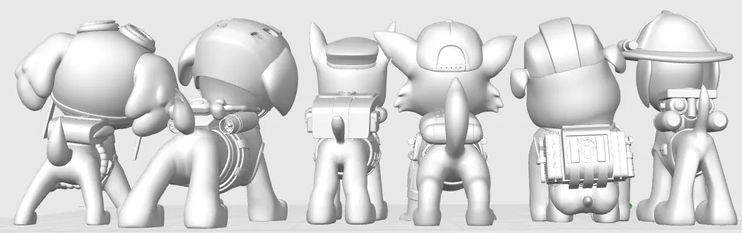 Mô hình 3D nhân vật Paw Patrol: Marshall, Chase, Skye đáng yêu - Image 7