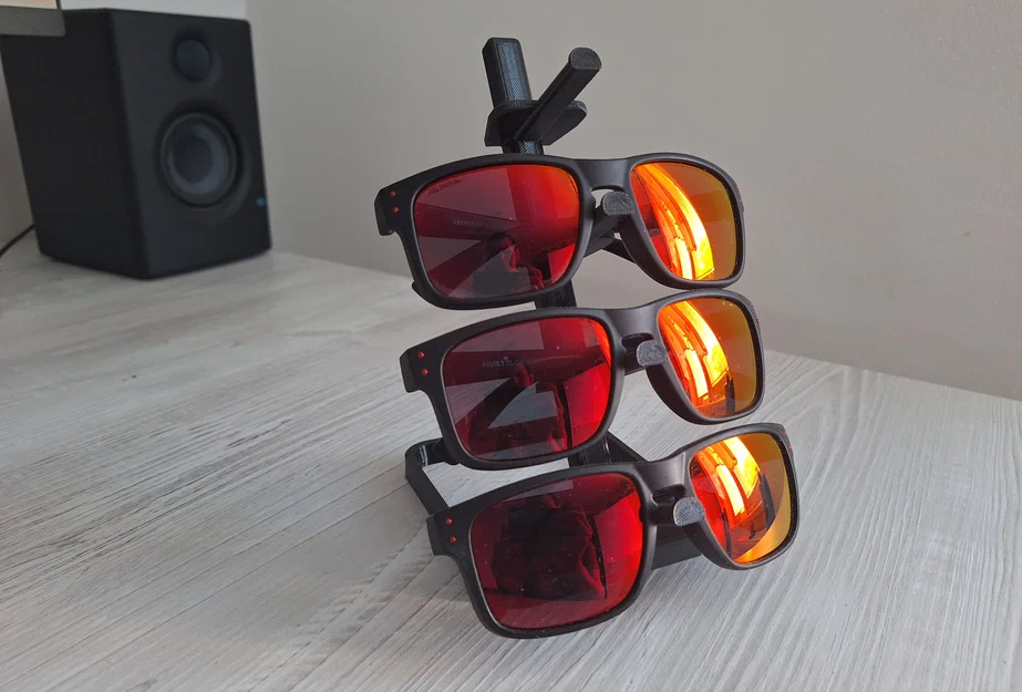 Kệ để kính mát 4 ngăn thiết kế tối giản, in 3D cực dễ - Image 1