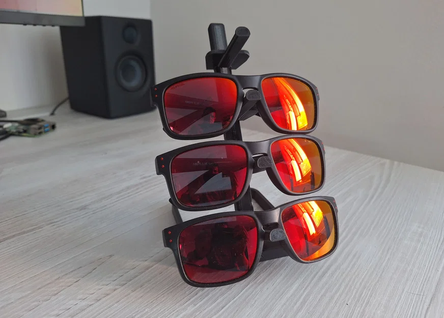 Kệ để kính mát 4 ngăn thiết kế tối giản, in 3D cực dễ - Image 2