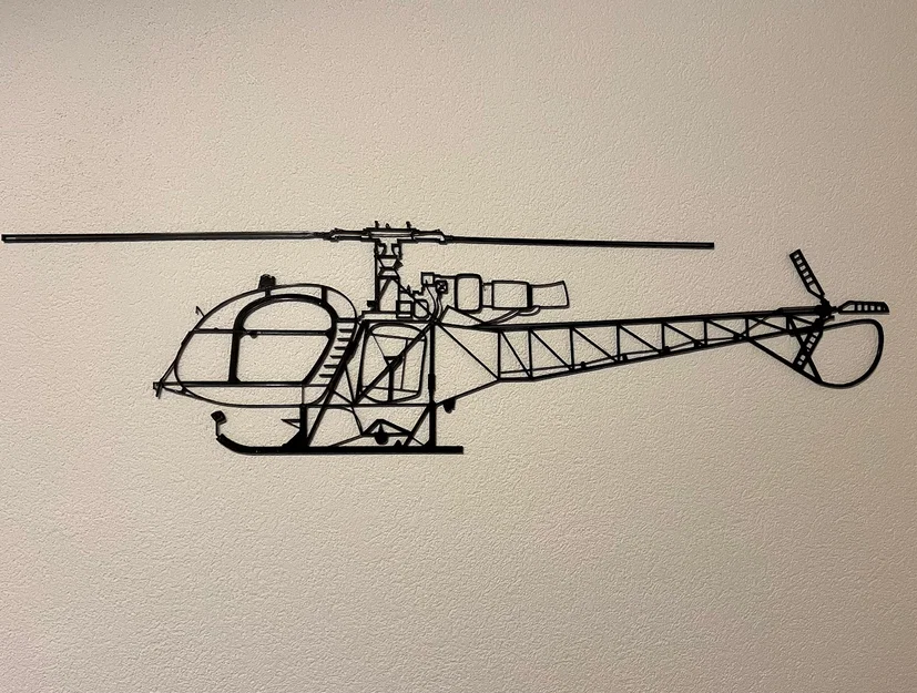 Wallart trực thăng Lama SA 315B - Image 1