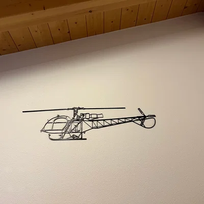 Wallart trực thăng Lama SA 315B