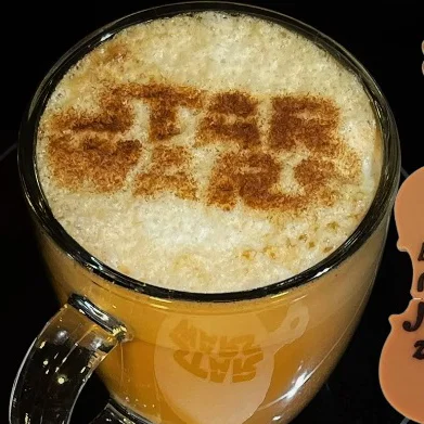 Khuôn rắc bột cà phê hình logo Star Wars in 3D độc đáo