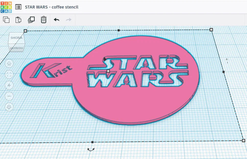 Khuôn rắc bột cà phê hình logo Star Wars in 3D độc đáo - Image 2