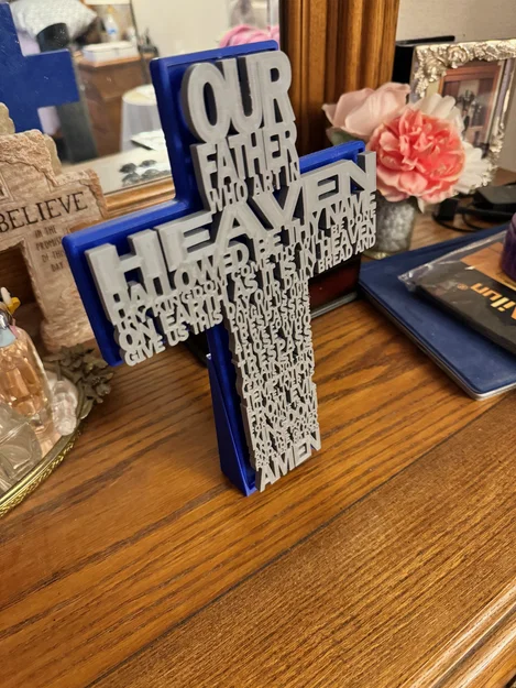 Đế để bàn cho Our Father Cross kèm holder - Image 3