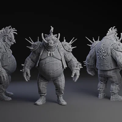 Mô hình 3D Bebop (Warthog) - Nhân vật TMNT siêu ngầu cho anh em