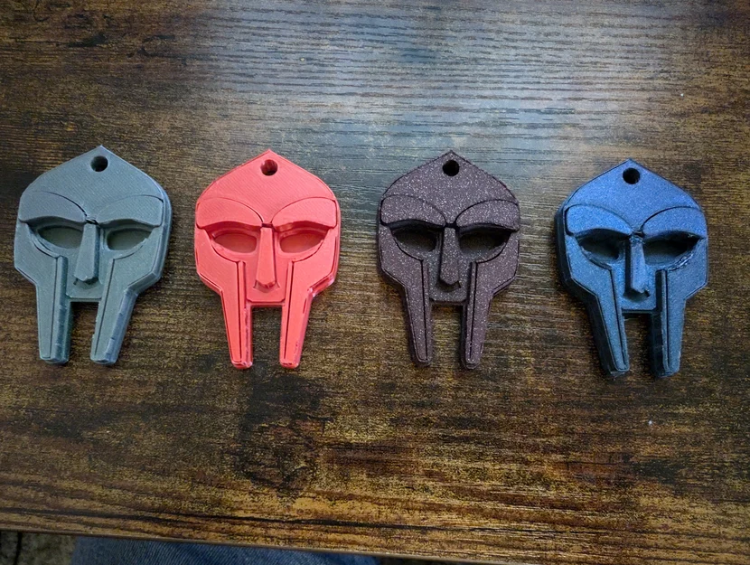 Móc khóa mặt nạ MF Doom - Phụ kiện in 3D cá tính cho tín đồ Hip-hop - Image 1