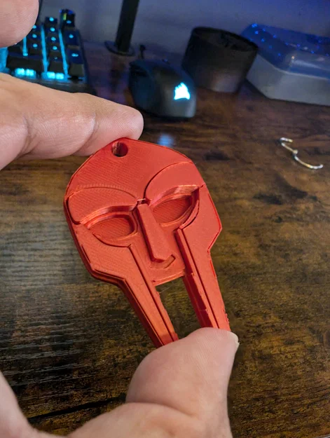 Móc khóa mặt nạ MF Doom - Phụ kiện in 3D cá tính cho tín đồ Hip-hop - Image 4