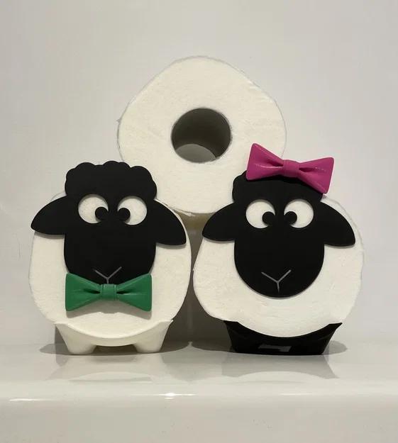 Kệ giấy vệ sinh hình Cừu (Sheep Toilet Paper Holder) - Image 1