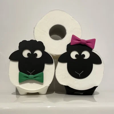 Kệ giấy vệ sinh hình Cừu (Sheep Toilet Paper Holder)