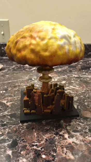 Nuked City – Mô hình cúp Risk Legacy (STL) - Image 1