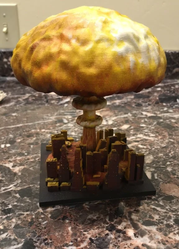 Nuked City – Mô hình cúp Risk Legacy (STL)