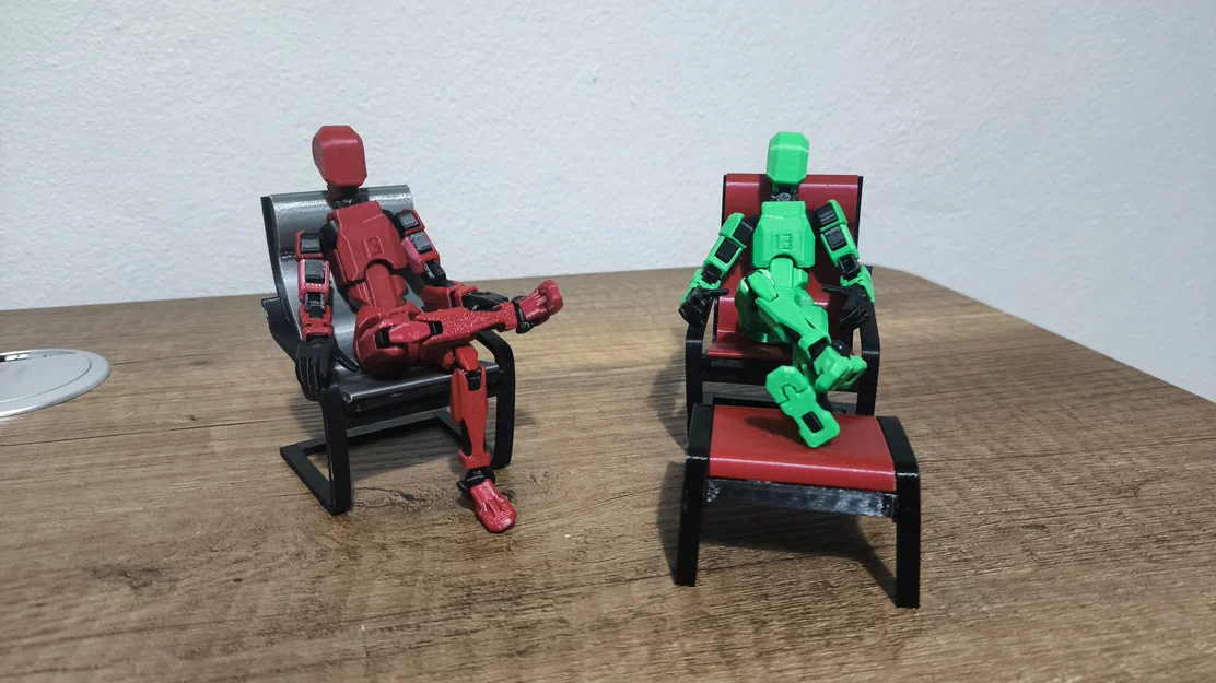 Bộ Ghế Bành và Đôn Gác Chân Trang Trí Cho Mô Hình Dummy 13 - Image 1