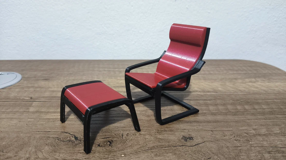 Bộ Ghế Bành và Đôn Gác Chân Trang Trí Cho Mô Hình Dummy 13 - Image 3