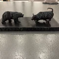 Mô hình trang trí Gấu và Bò (Bear and Bull Market) phong cách Wall Street - Thumbnail 1