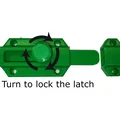 Chốt khóa xoay (Latch) có cơ chế khóa – Latching/Latched latch - Thumbnail 5