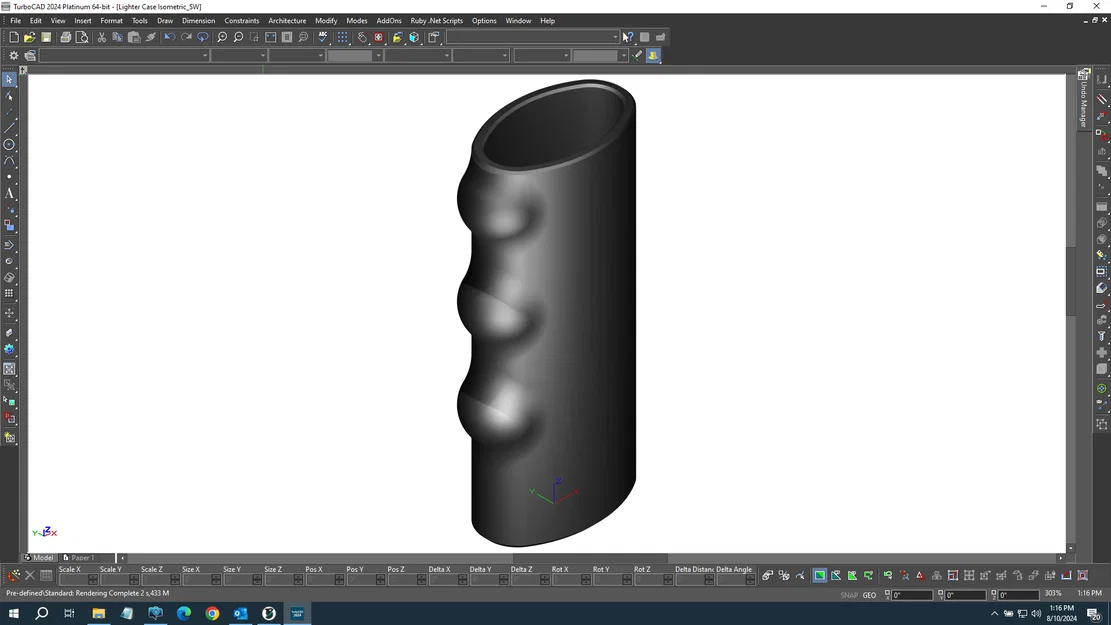 Vỏ bọc bật lửa BIC thiết kế công thái học (Lighter Case) - Image 2