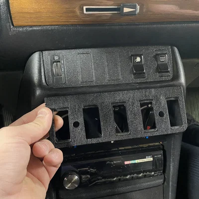 Tấm panel công tắc center console Mercedes-Benz W123