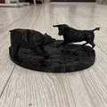 Mô hình 3D Bull vs Bear - Tượng trang trí bàn làm việc cực chất - Thumbnail 3