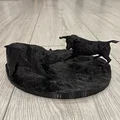 Mô hình 3D Bull vs Bear - Tượng trang trí bàn làm việc cực chất - Thumbnail 6