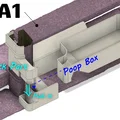 Poop Box Tháo Rời Cho Bambu Lab A1 - Thumbnail 2