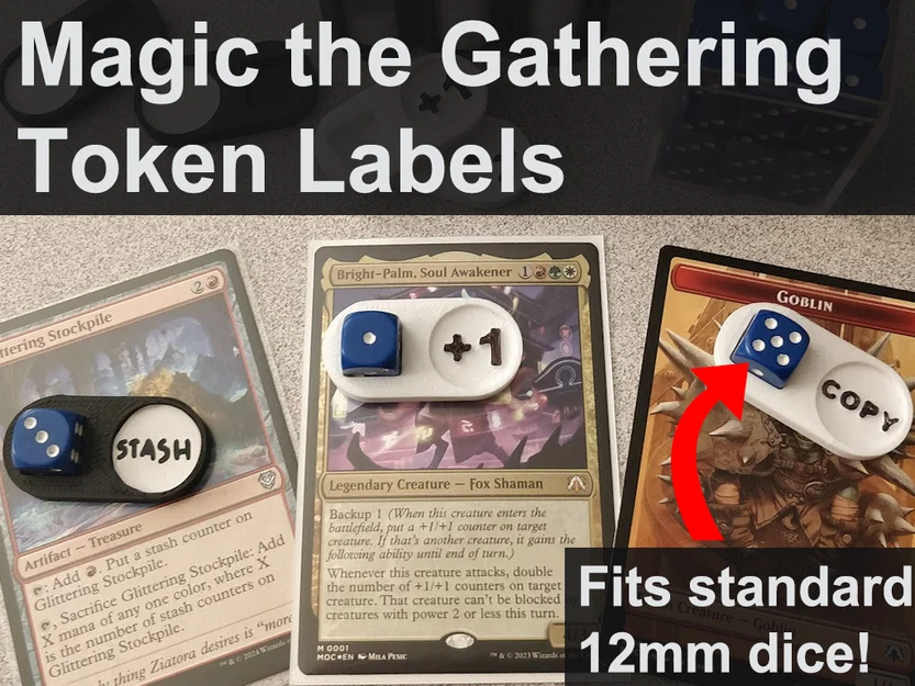 Nhãn Counter MTG (Magic: The Gathering) cho xúc xắc 12mm - Image 1