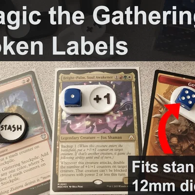 Nhãn Counter MTG (Magic: The Gathering) cho xúc xắc 12mm