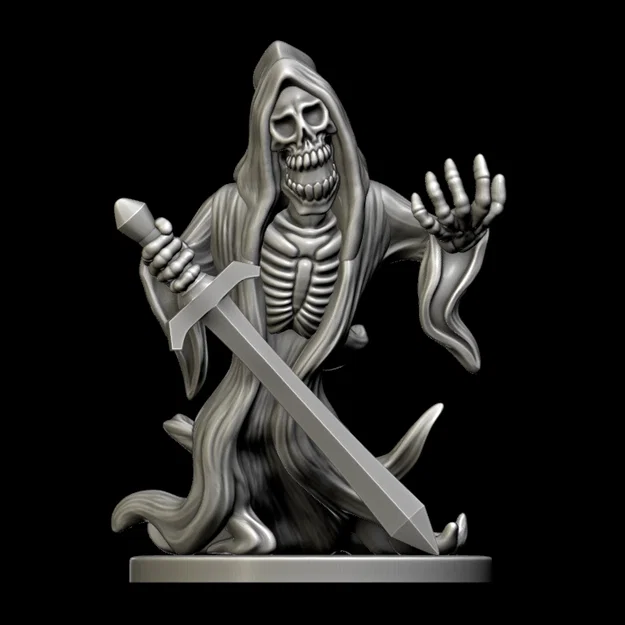 Wraith – Miniature 28mm cho D&D/Pathfinder (khuyên in resin) - Image 1