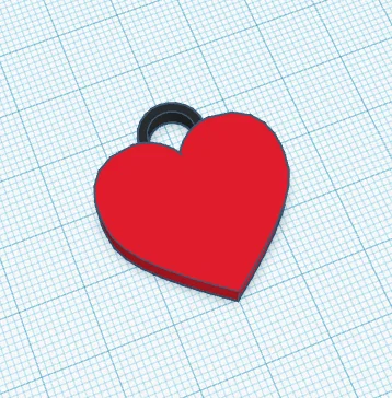 Mô hình trái tim trang trí (Heart) in 3D xinh xắn - Image 1