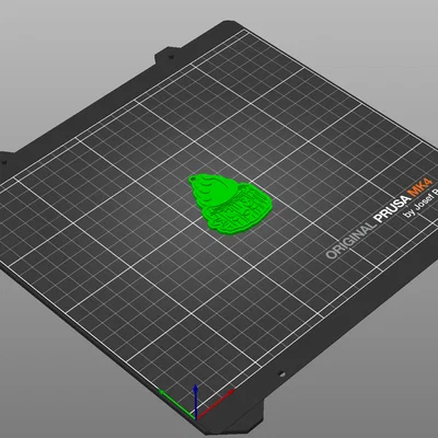 Móc khóa khúc gỗ đang cháy đáng yêu - Mô hình in 3D dễ dàng