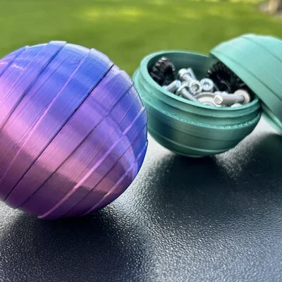 Hộp Đựng Hình Cầu Ren Vặn (Threaded Sphere Container)